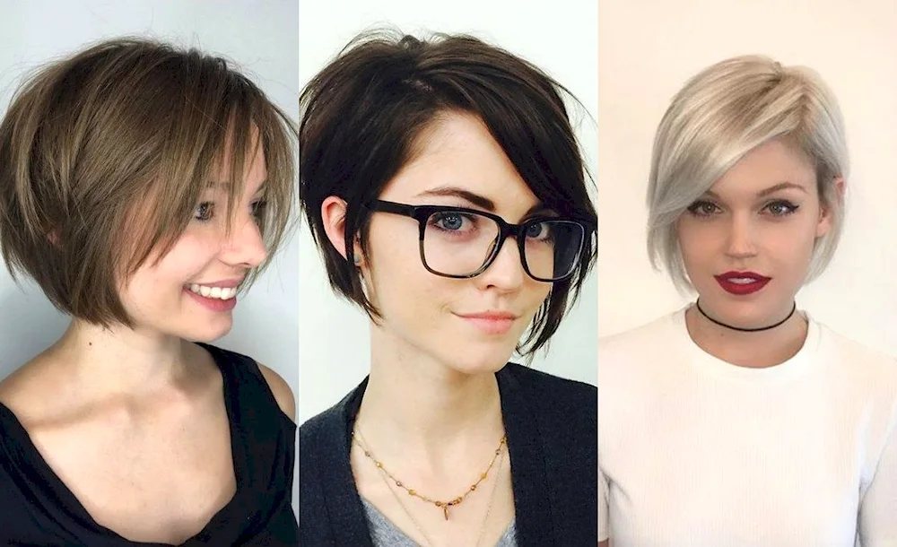 Pixie bob with asymmetry haircut