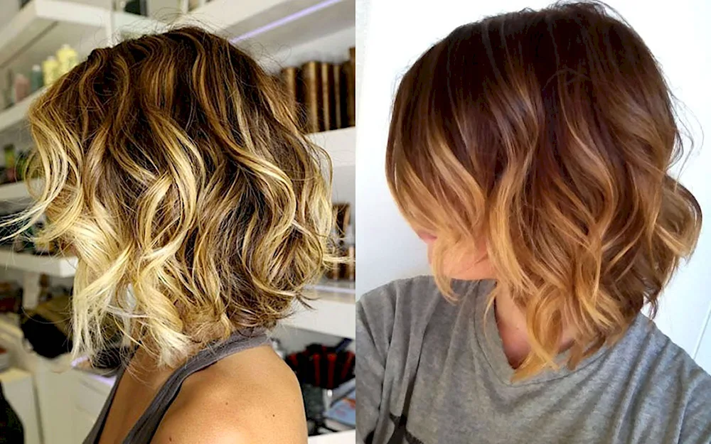 Balayage Shatush Balayage on kare