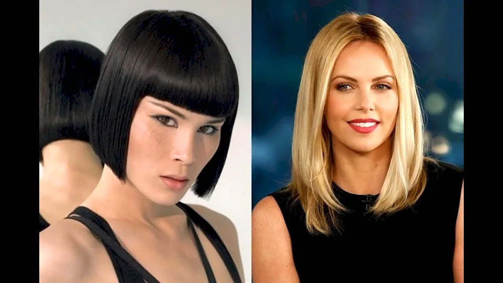 Long bob with fringes 2022 bob
