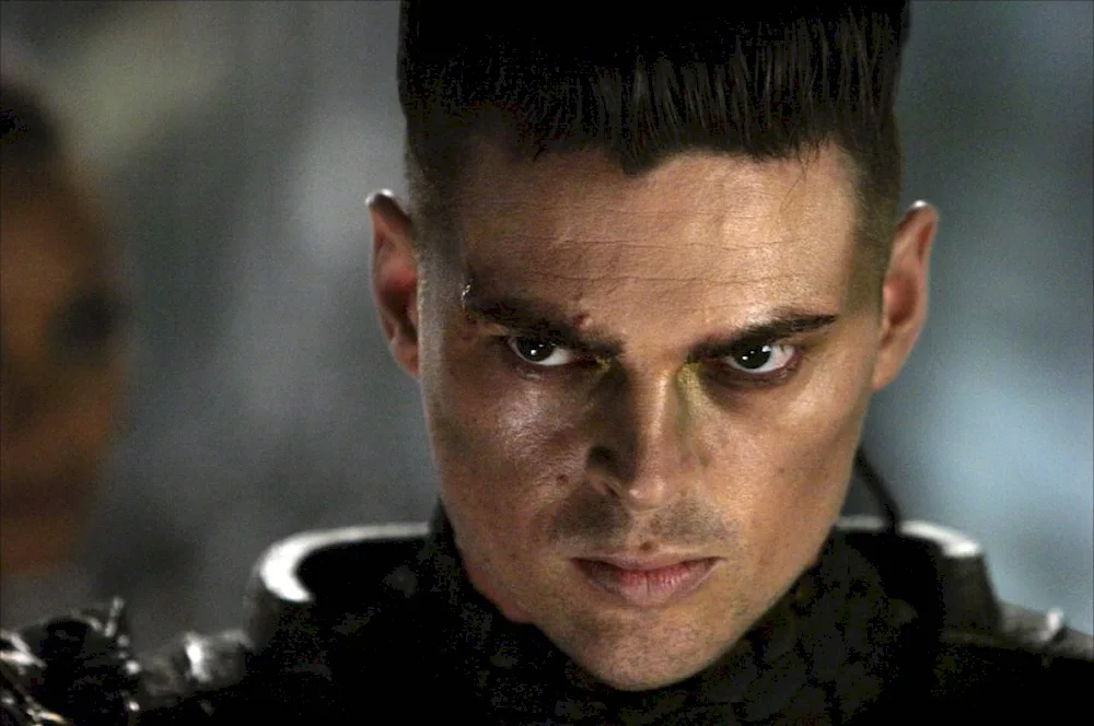 Karl Urban with long hair