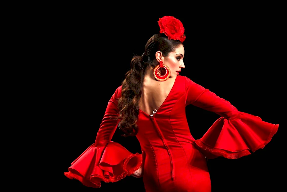 Spanish flamenco make-up