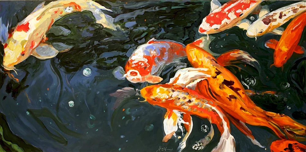 Koi Carp Hayao Miyazaki carps