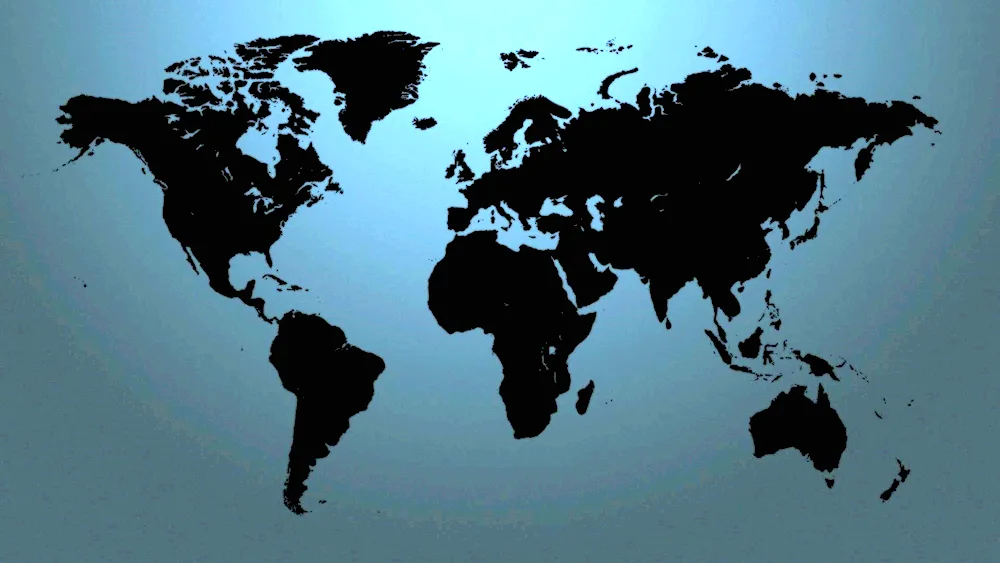 World map during the Ice Age