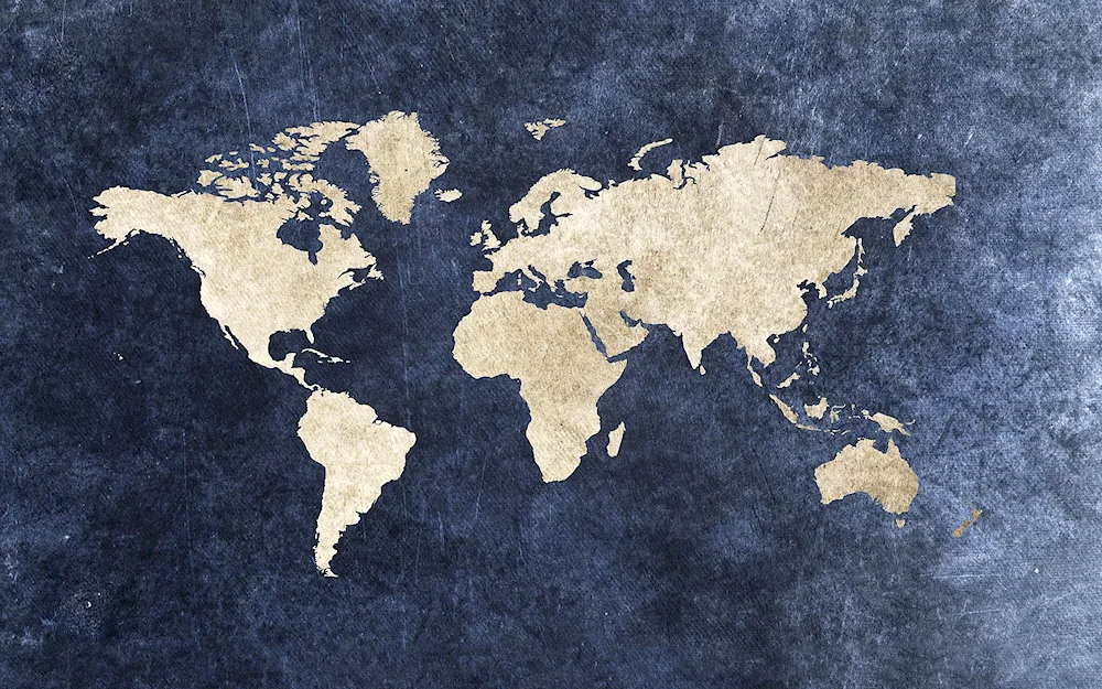 Map Images desktop world map