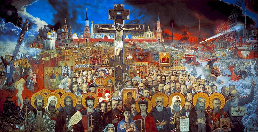 Painting by Ilya Glazunov Eternal Russia