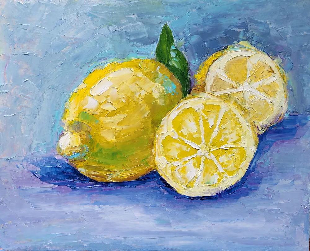 Lemon oil painting
