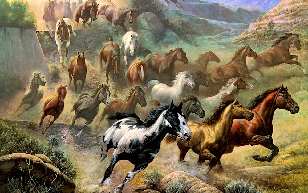 Paintings of horses