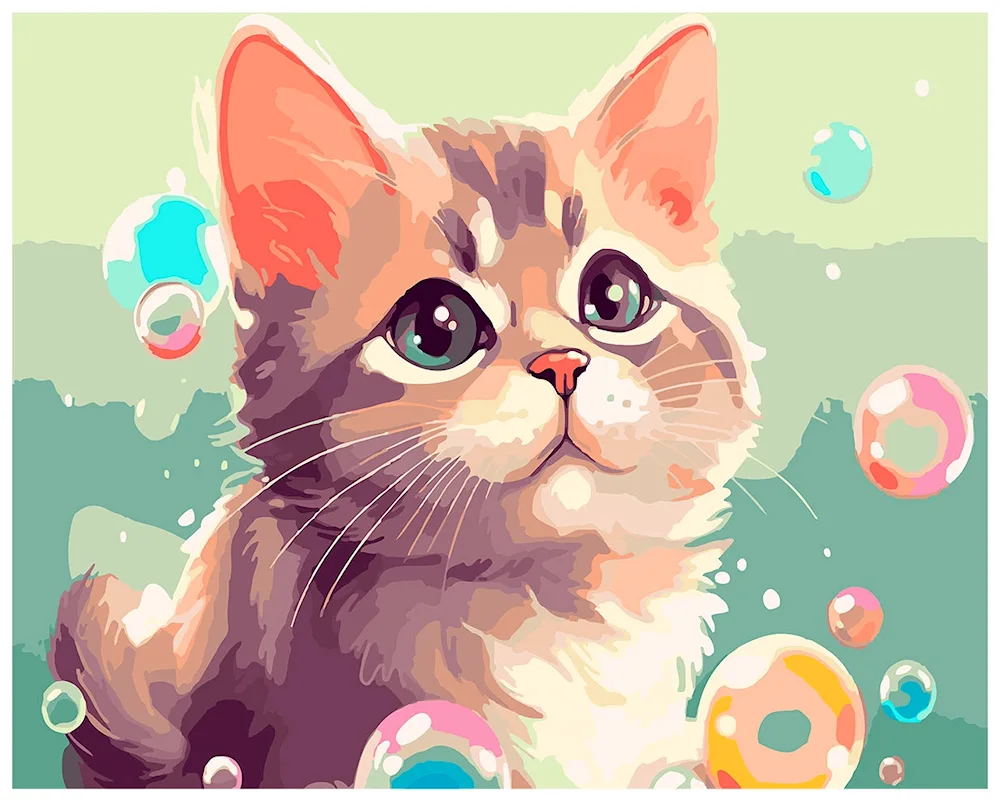 Cute kittens paint by numbers