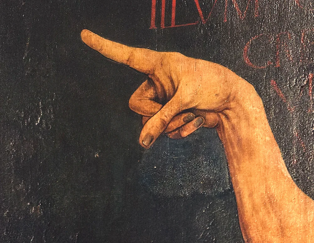 Hands painting