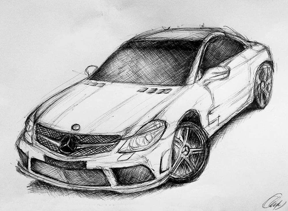 Car sketching pictures for car drawing