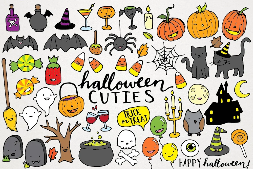 Halloween pictures for doodling