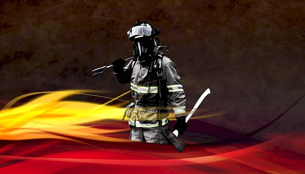 Fire safety background