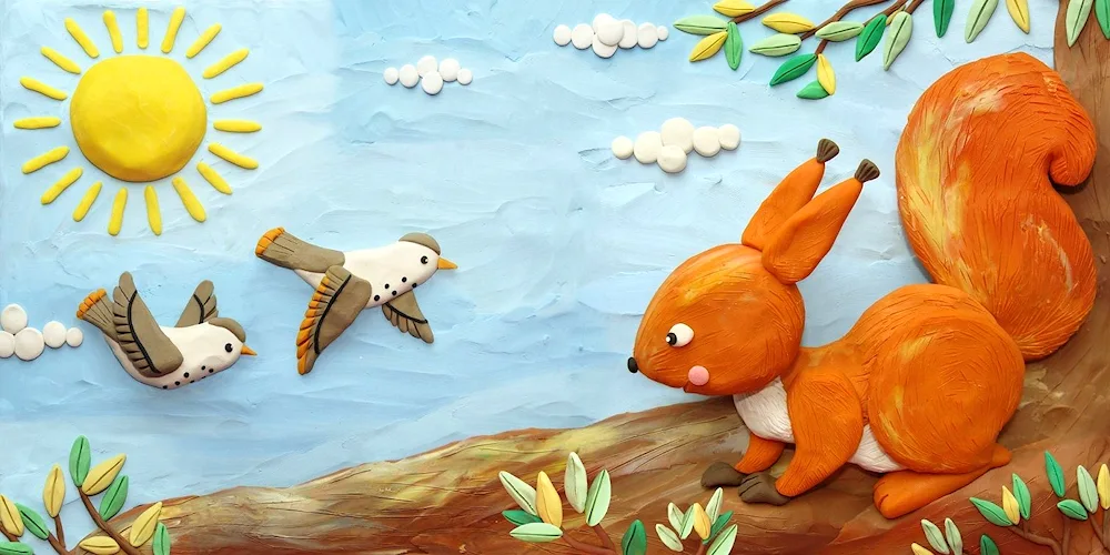 Plasticine painting