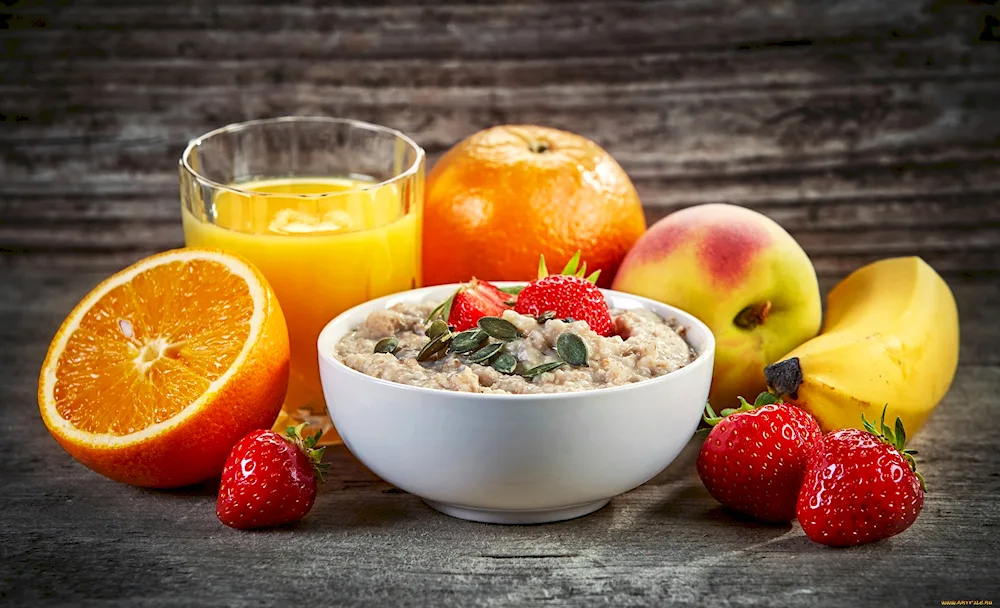 Pretty serving of porridge