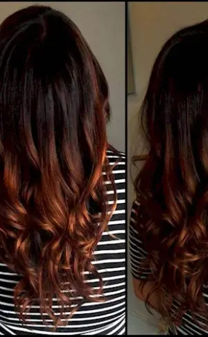 Chestnut copper balayage