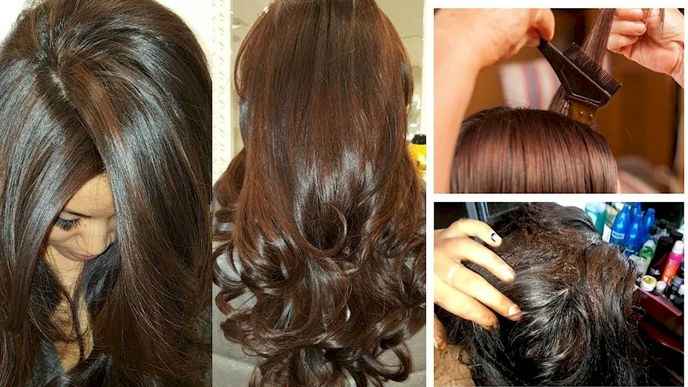 Mocha Brown hair colour Estelle chocolate dye 5.7 on hair