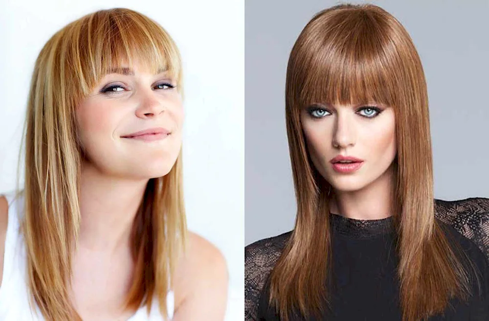 Flattering Cascade haircut with no fringes 2022