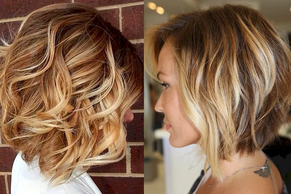 Long bob shatush