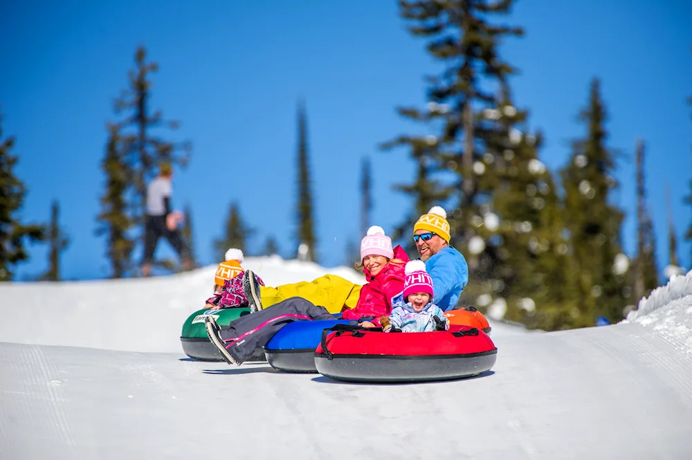 Sledding down the hill