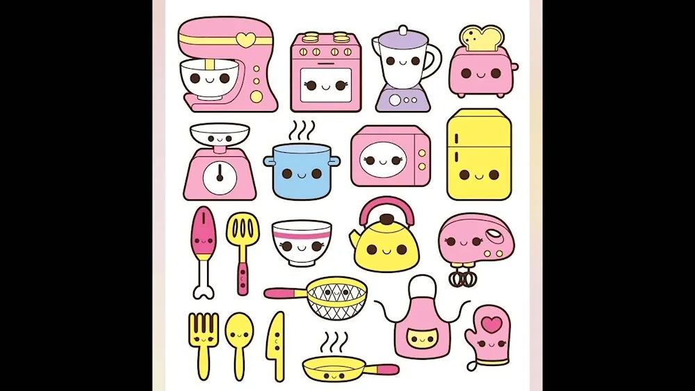Cute stickers for sketching