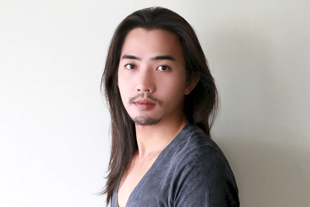 Kazakh with long hair