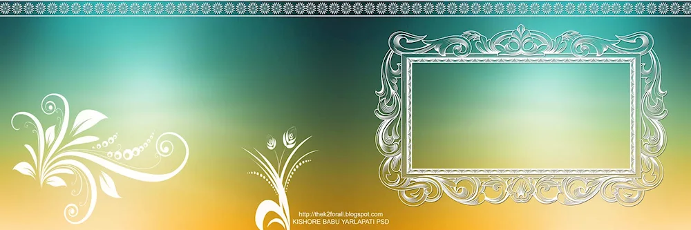 Kazakh ornament frame