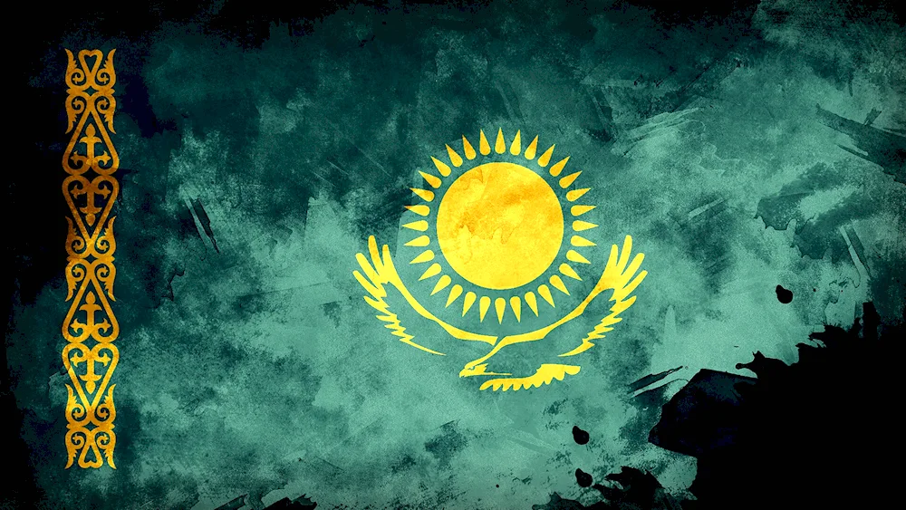 Kazakhstan flag Grange