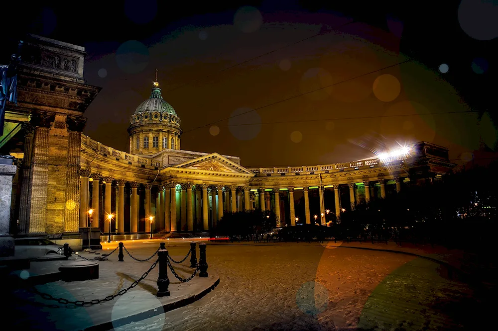 Svyato-Troitsky Izmailovsky Cathedral St. Petersburg in winter