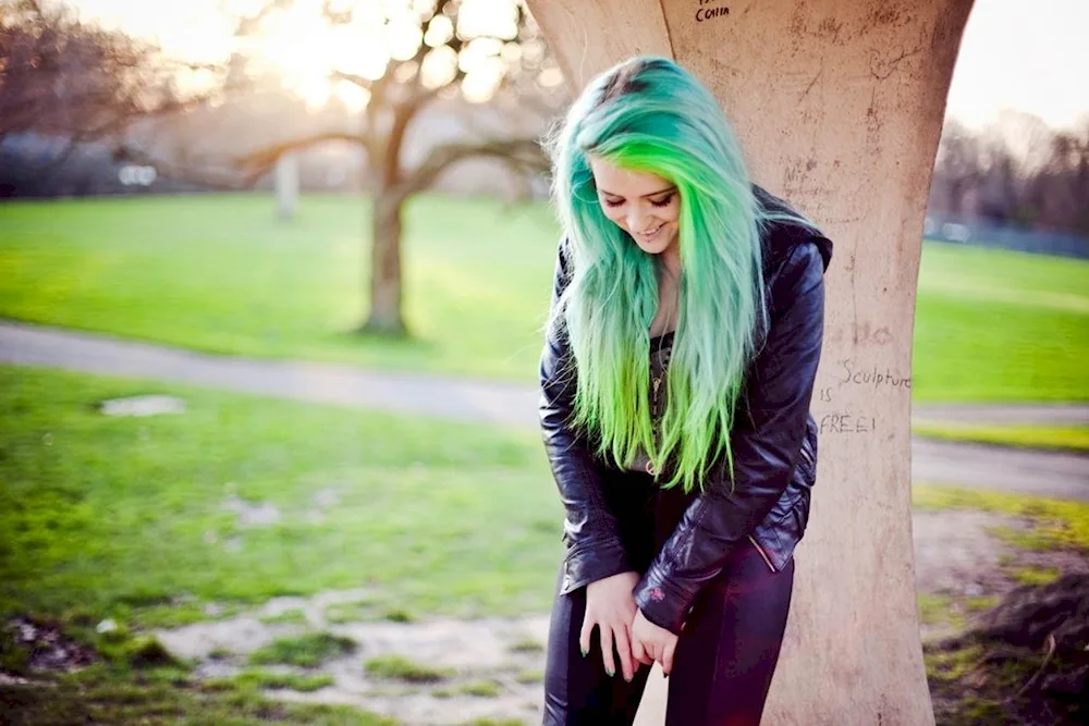 Green hair