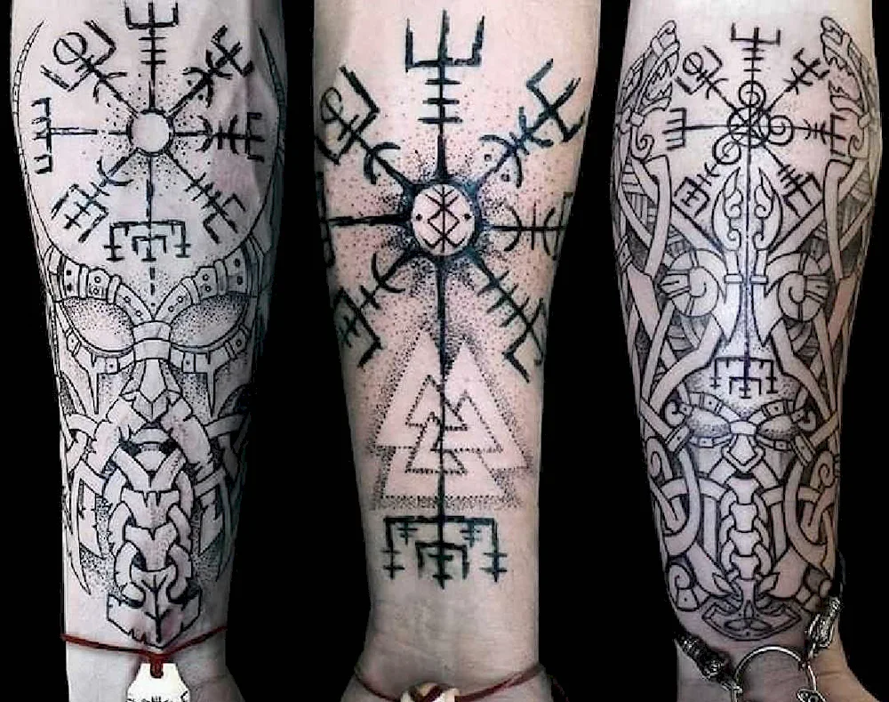 Celtic body tattoo