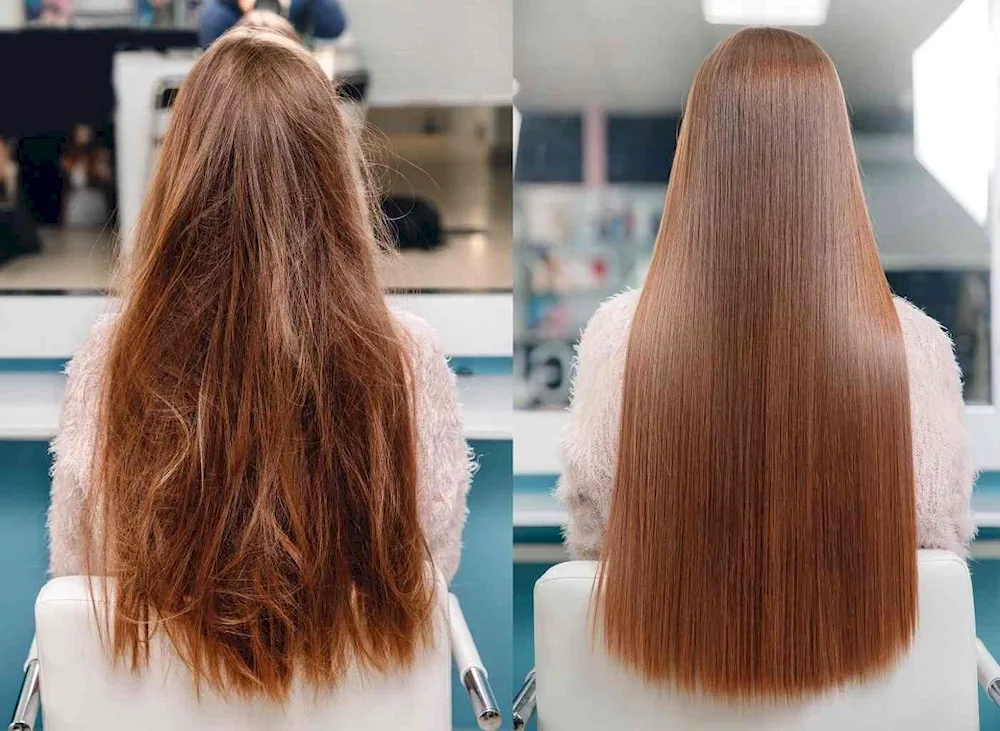 Keratin straightening