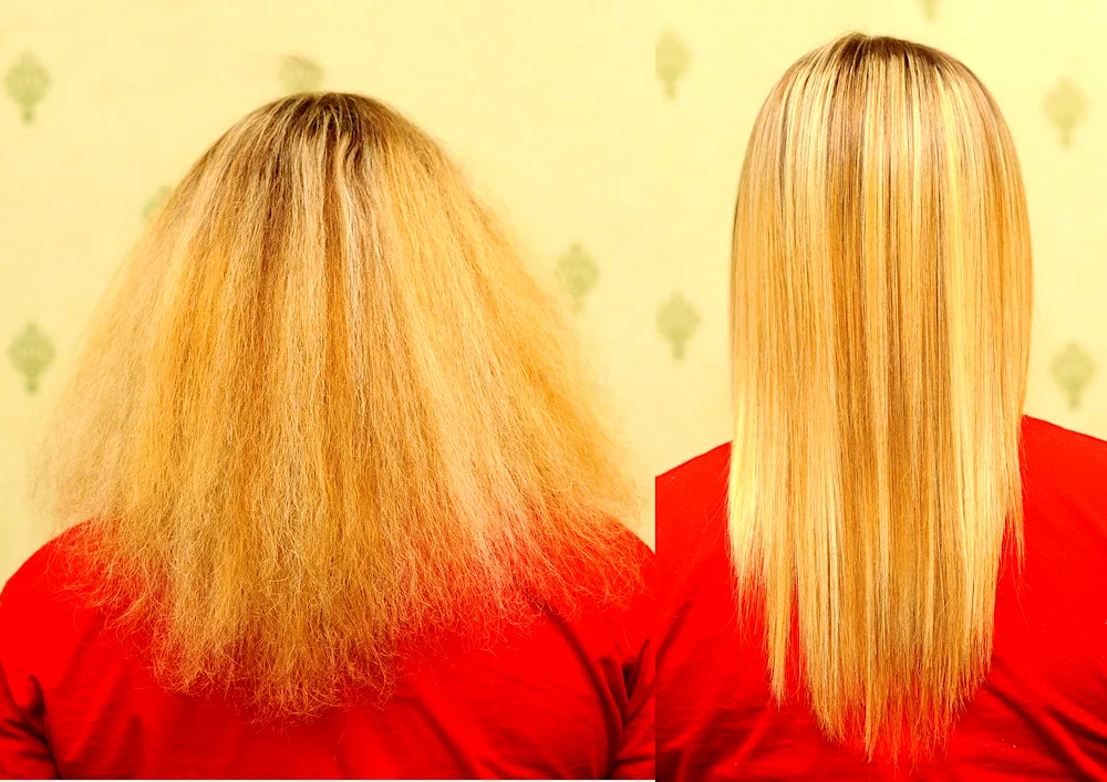 Keratin straightening
