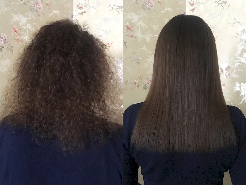 Keratin straightening
