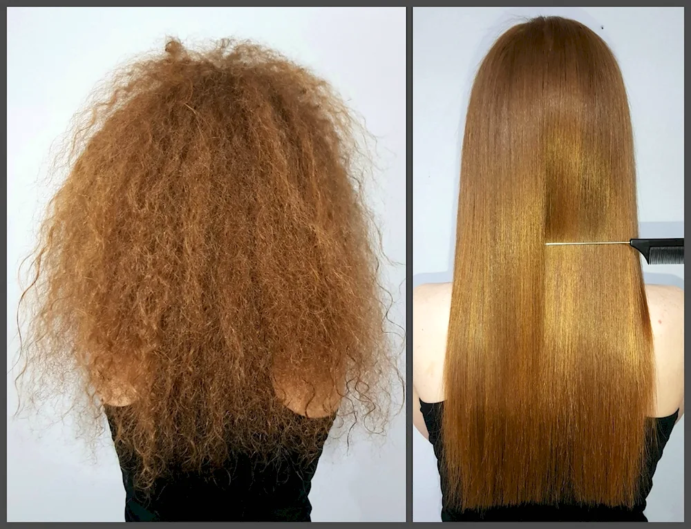 Keratin straightening