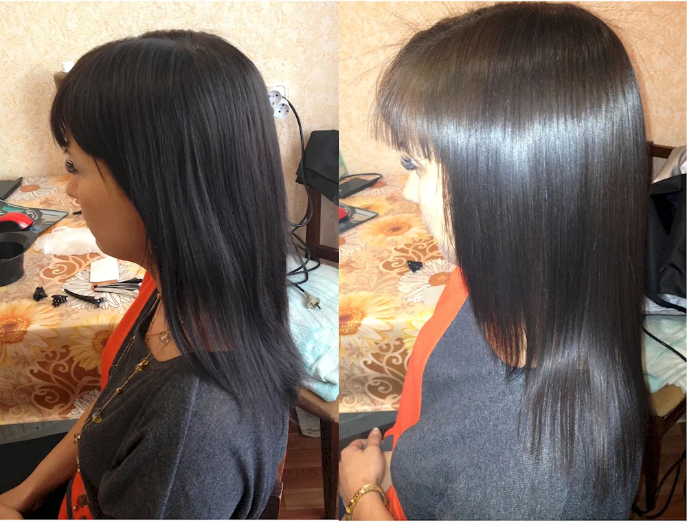 Keratin hair straightening for kare