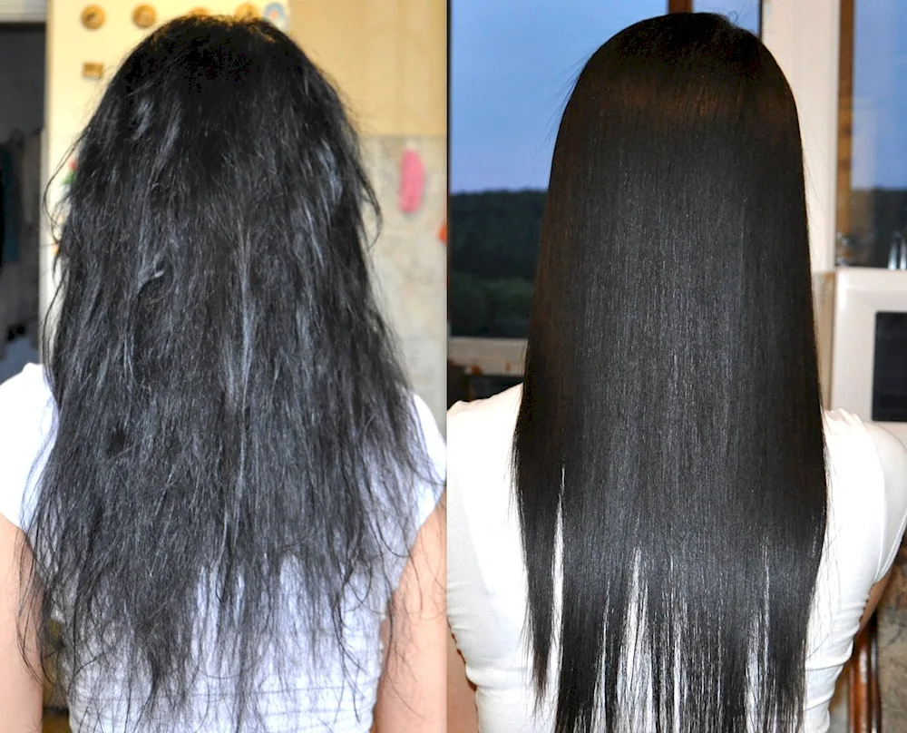 Keratin straightening for black hair