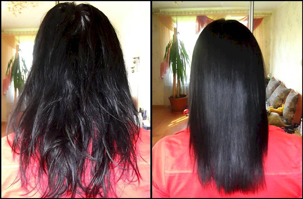 Keratin straightening for black hair