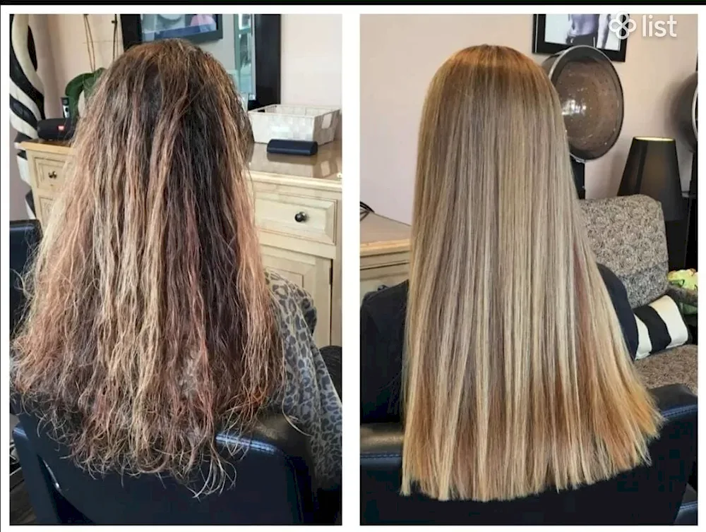 Melting and toning on medium dark hair
