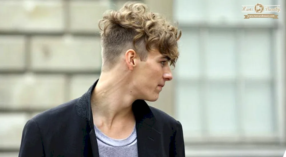 Curly undercut