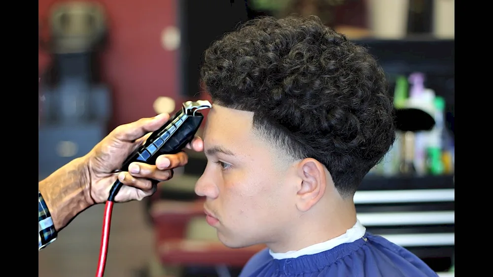 Curly fade