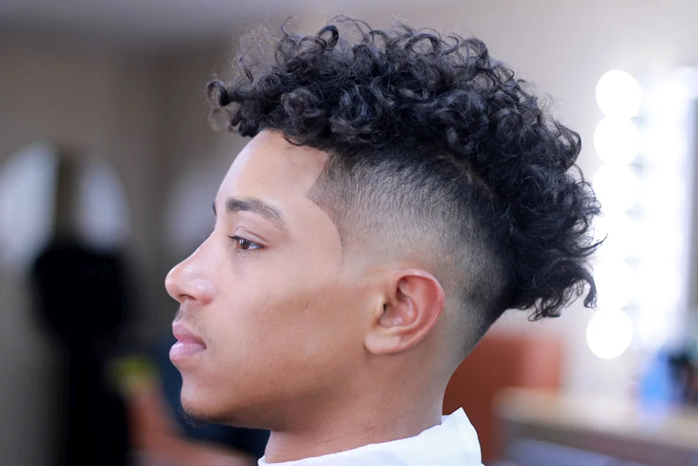 Curly fade
