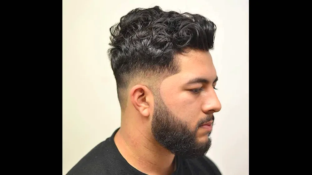 Curly fade