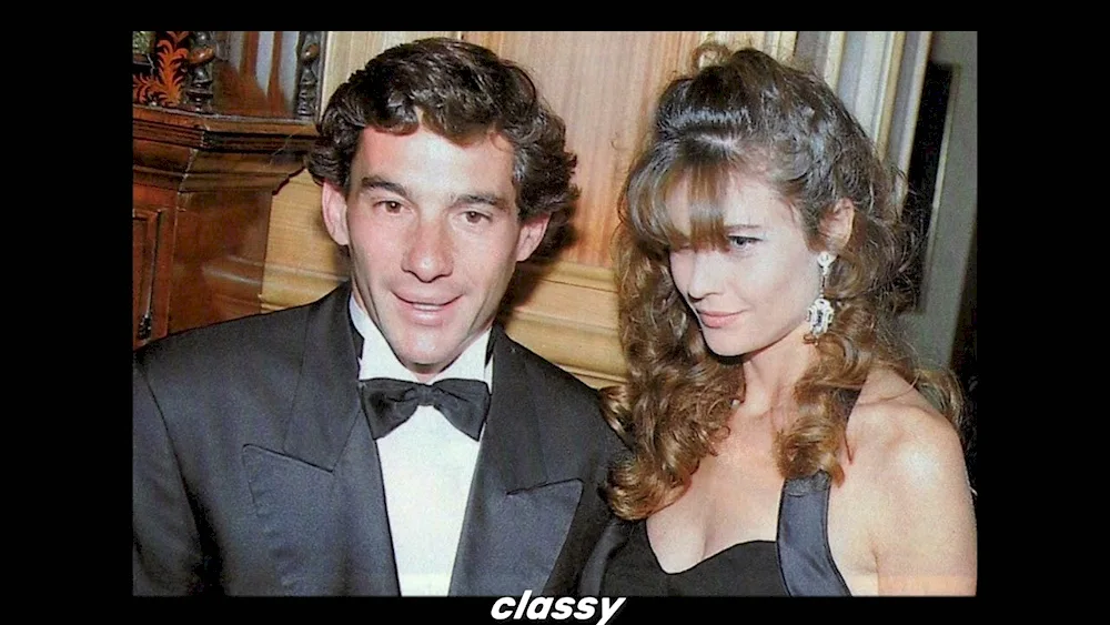 Carol Alt and Ayrton Senna