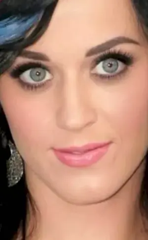 Katy Perry with black hair