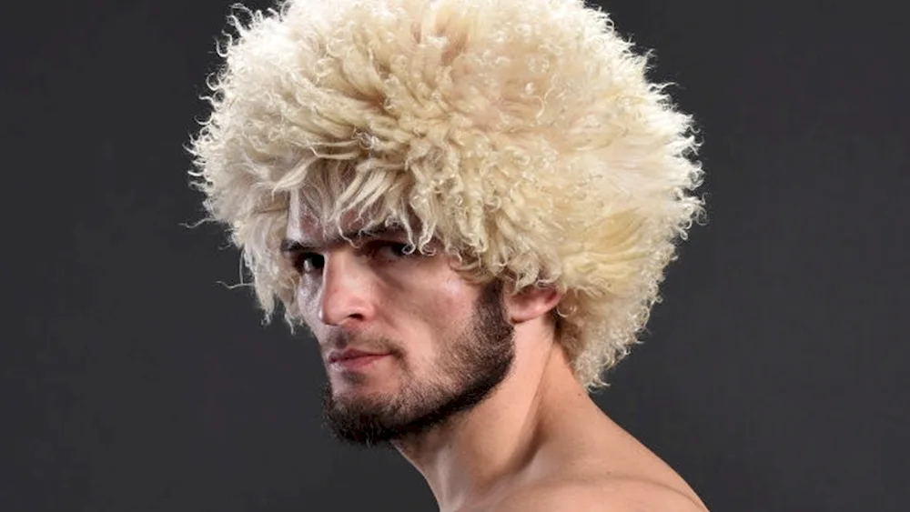 Habib Nurmagomedov in a papakha