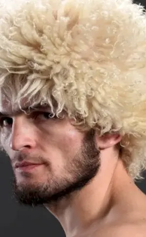 Khabib Nurmagomedov in a papakha