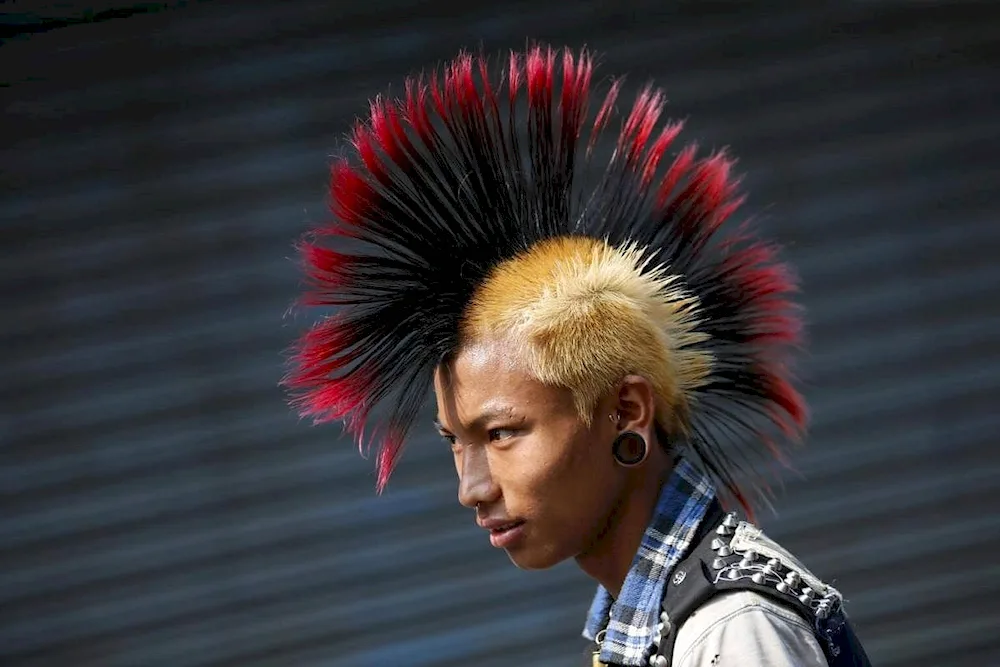 Spiky hair Punk