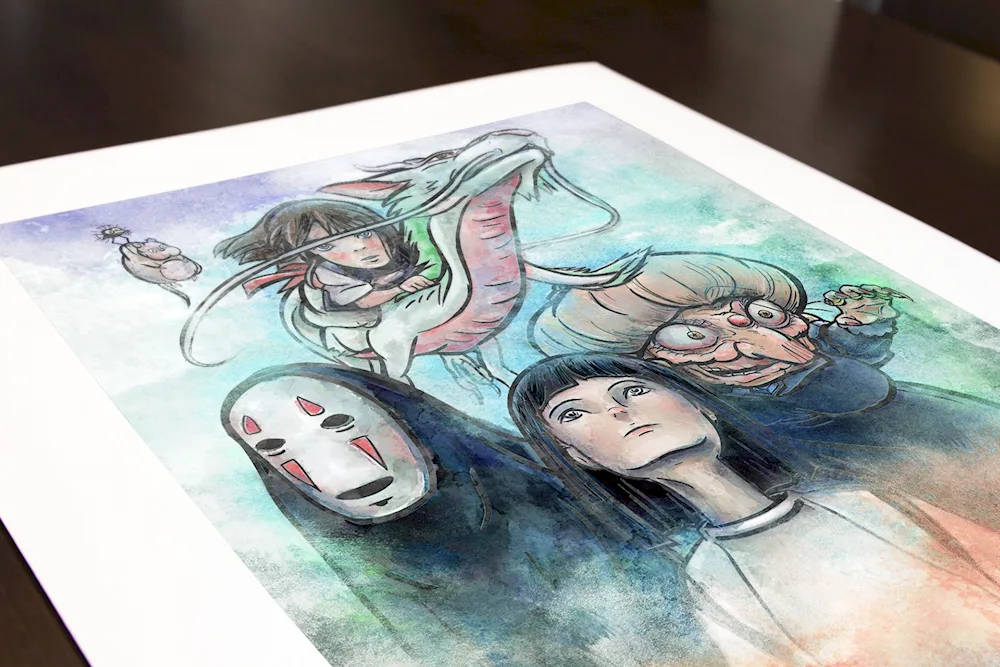 Hayao Miyazaki Watercolour