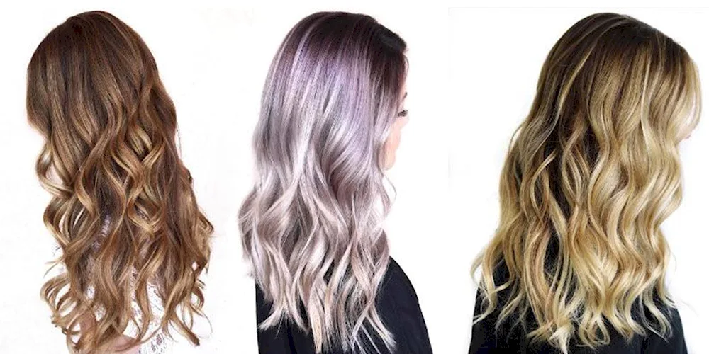 Balayage hair colouring technique