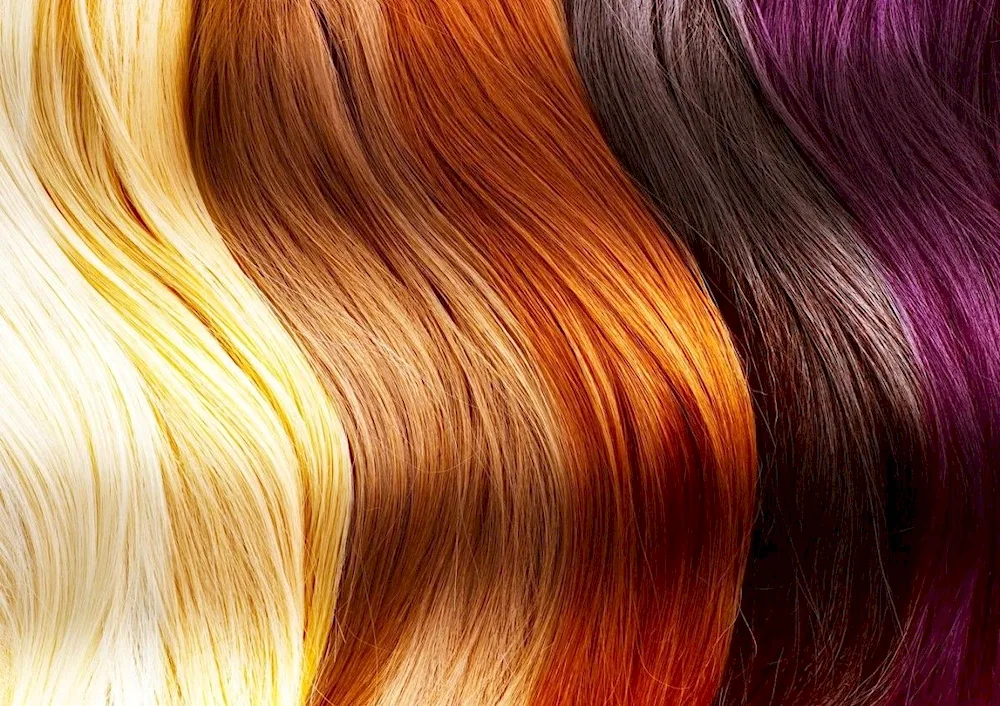Coloured hair with coloured strands for girls